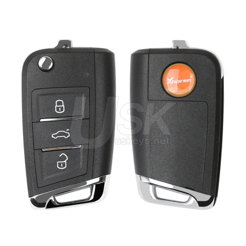 Xhorse XEMQB1EN VW MQB Style Super Universal Remote 3 Button for VVDI