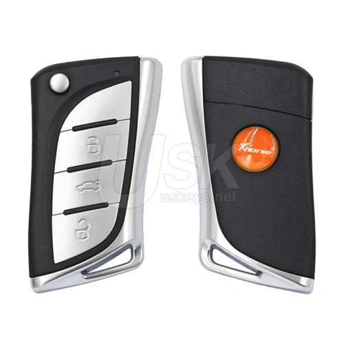 Xhorse XNLEX0EN Wireless Universal Flip Remote Key 3 Buttons Lexus Style for VVDI Key Tool