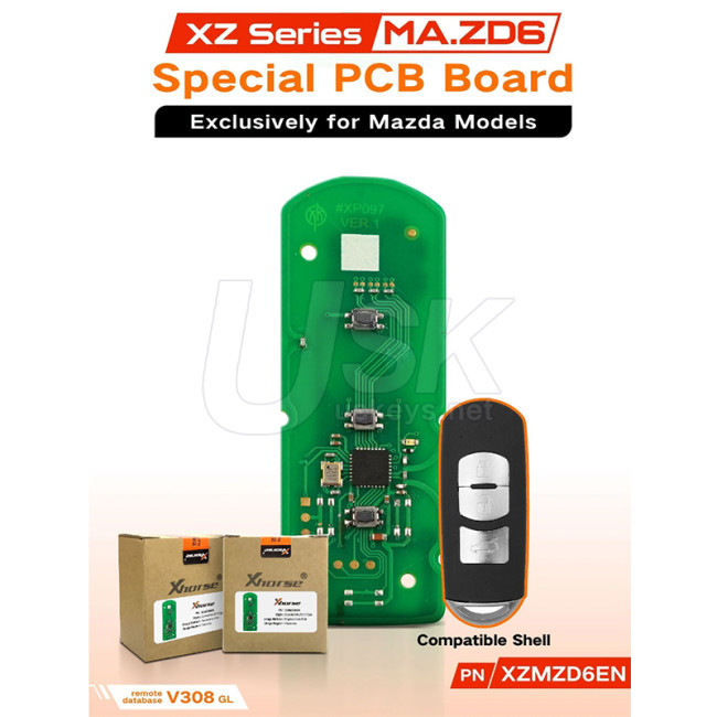 Xhorse XZMZD6EN Mazda MA.ZDE Special PCB Board 3 Button