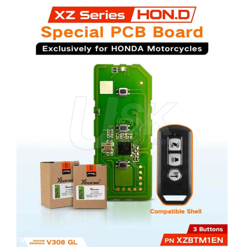 Xhorse XZBTM1EN XZ Series HON.D Special PCB Board 3 Button Exclusively for Honda Motorcycles