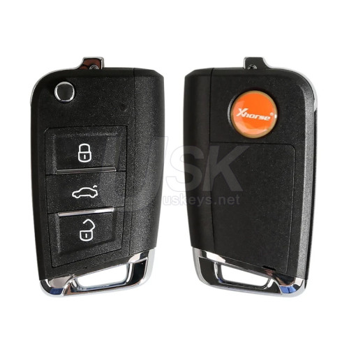 Xhorse XSMQB1EN Universal Smart key Remote For VW MQB 3 Button for Xhorse VVDI Key Tool