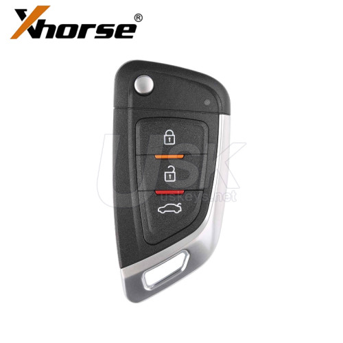 Xhorse XKKF02EN Wire Universal Remote key Knife Flip 3 Button for Xhorse VVDI Key Tool