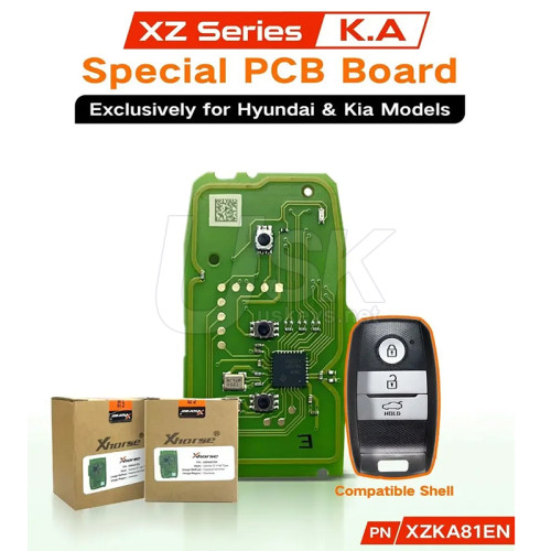 Xhorse XZKA81EN XZ Series K.A Special PCB Board 3 Button Exclusively for Hyundai & Kia Models
