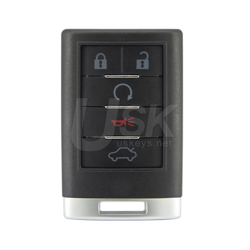Cadillac CTS DTS 2008-2013 FCC OUC6000066 Aftermarket Remote Key 5 Button PN 20998255