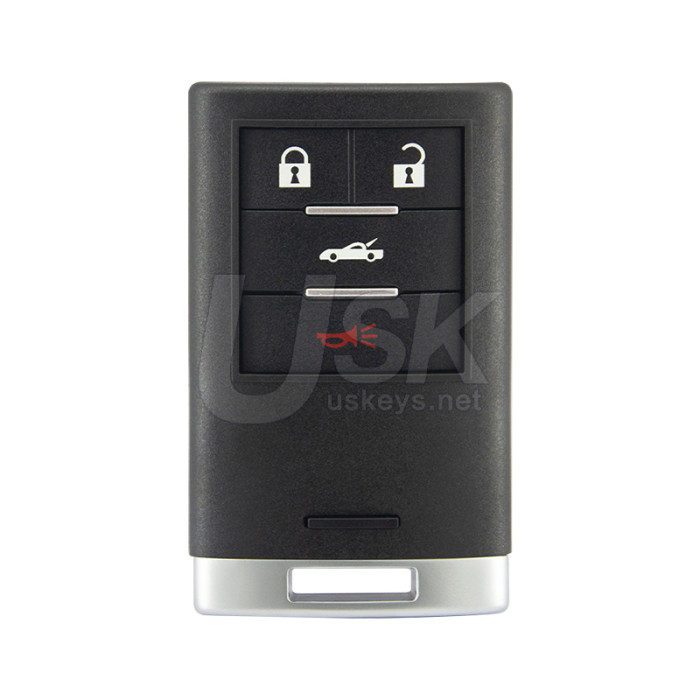 Chevrolet Corvette 2008-2013 FCC M3N5WY7777A Aftermarket Smart Key 4 Button PN 25926480 25926479