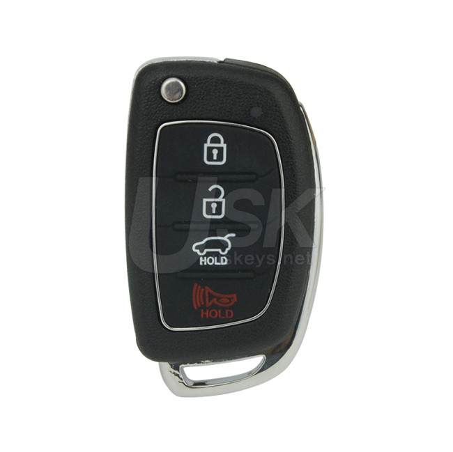 Hyundai Santa Fe 2015-2019 (Not Support Sport Version) FCC TQ8-RKE-4F31 Aftermarket Remote Flip Key 4 Button PN 95430-2W110