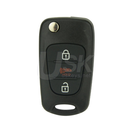 Kia Soul 2010-2012 FCC NY0SEKSAM11ATX Aftermarket Flip Remote Key 3 Button PN 95430-2K250