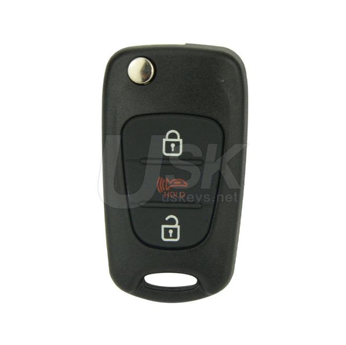 Kia Soul 2010-2012 FCC NY0SEKSAM11ATX Aftermarket Flip Remote Key 3 Button PN 95430-2K250