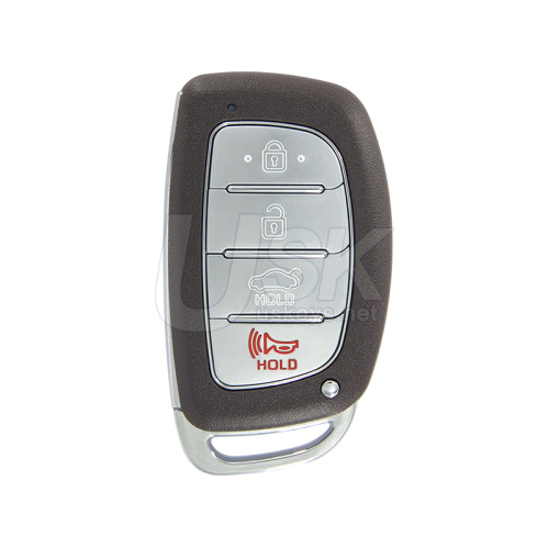 Hyundai Sonata 2015-2017 FCC CQOFD00120 Aftermarket  Keyless Go Smart Key 4 Button PN 95440-C1001 95440-C1000 95440-C1000N