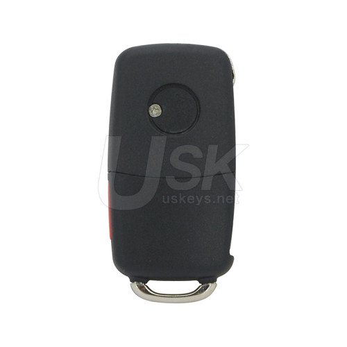 Volkswagen Jetta Golf Rabbit 2006-2011 FCC NBG92596263 Aftermarket Flip Remote Key 4 Button PN 1K0959753H