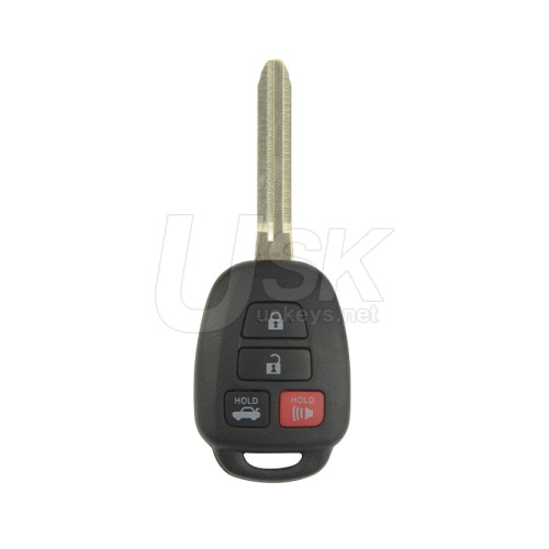 Toyota Corolla 2014-2019 FCC HYQ12BDP Aftermarket Remote Head Key 4 Button PN 89070-02A50