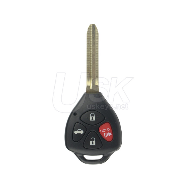 Toyota Hilux 4Runner Fortuner Aftermarket Remote Head Key 4 Button