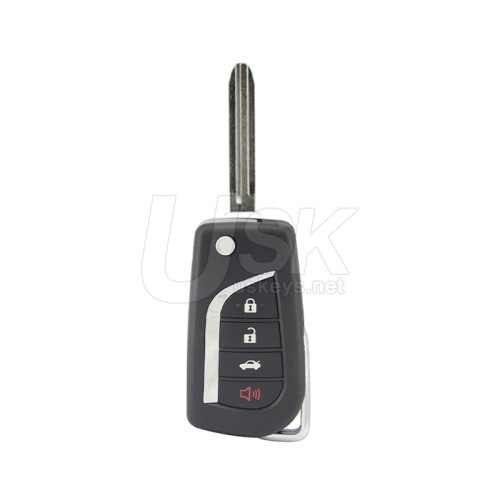 Toyota Highlander Sienna Tacoma 2011-2013 FCC GQ43VT20T Aftermarket Flip Remote Key 4 Button