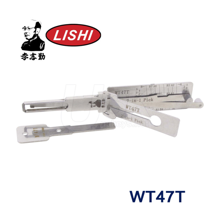 New SAAB Original Lishi WT47T 2 in 1 Auto Pick and Decoder
