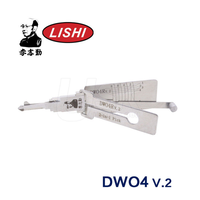 Buick LOVA Excelle GL8 Chevy Original Lishi DWO4R v.2 2 in 1 Auto Pick and Decoder