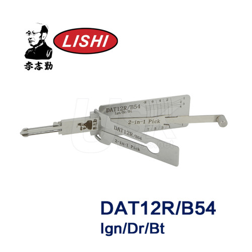 Original Lishi DAT12R/B54 Ign/Dr/Bt 2 in 1 Auto Pick and Decoder