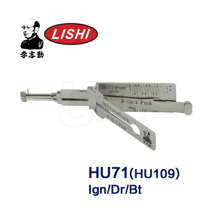 Original Lishi HU71(HU109) Ign/Dr 2 in 1 Auto Pick and Decoder