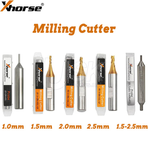 Xhorse 1.0mm 1.5mm 2.0mm 2.5mm Milling Cutter Probe fit for Xhorse Condor XC-007/ XC-Mini / Dolphin XP-005 XP-007 Key Cutting Machines