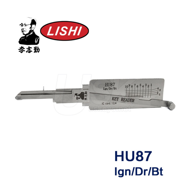 Original Lishi key reader HU87 Ign/Dr/Bt