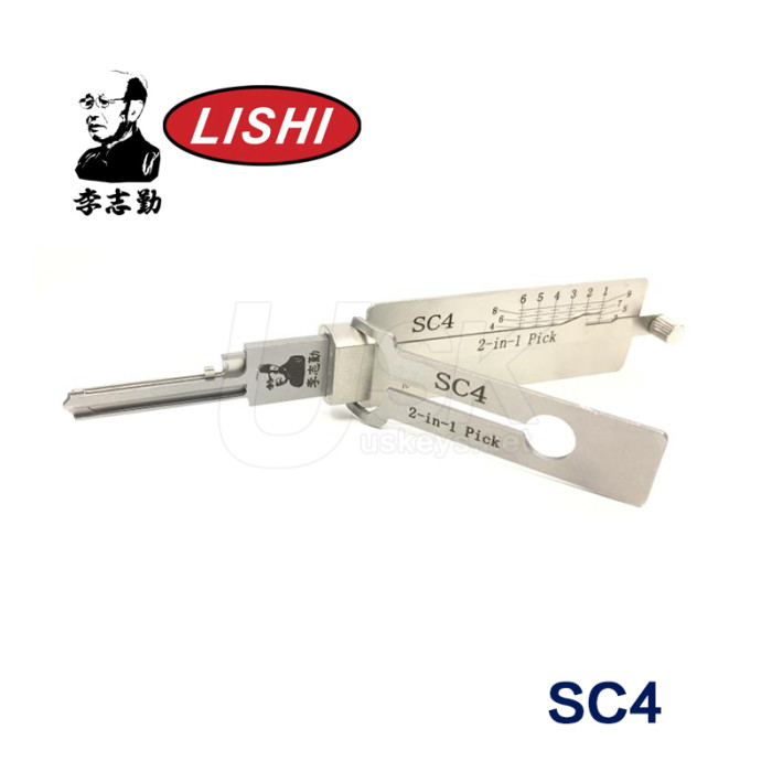 Original Lishi SC4 Lishi 2 in 1 Pick Decoder Tool
