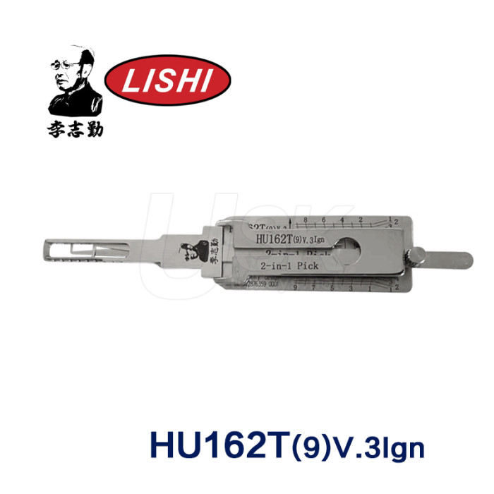 Original Lishi HU162T 2015-2021 Audi / VW 9 Cut 2 in 1 Pick & Decoder Ignition AG
