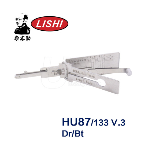 Original Lishi HU87/133 Dr/Bt 2 in 1 Auto Pick and Decoder
