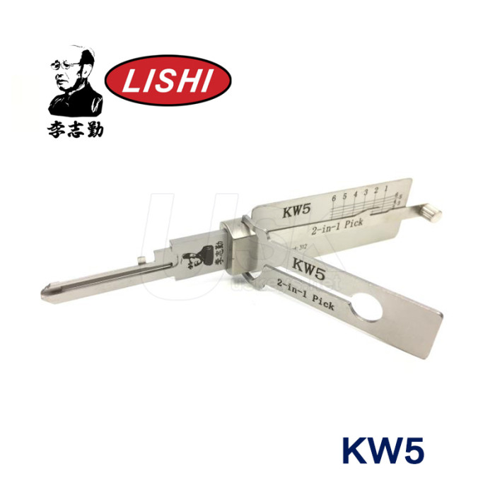 Original Lishi KW5 Lishi 2 in 1 Pick Decoder Tool