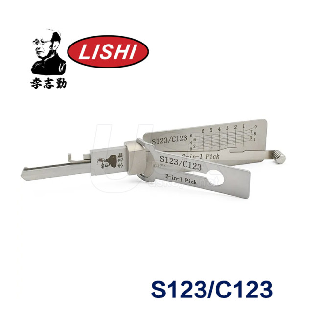 Original Lishi S123/C123 2-in-1 Pick and Decoder for Schlage Everest Keyway