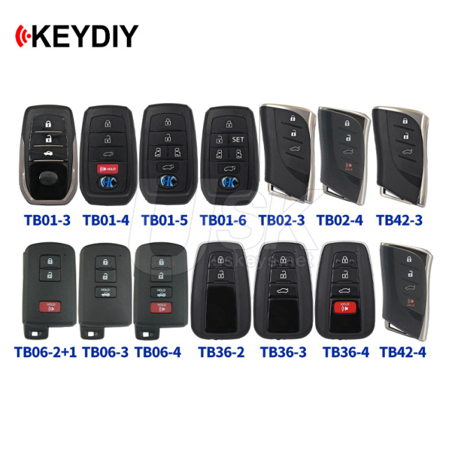 KEYDIY KD TB Series 8A Toyota Lexus Style Smart Keys Universal Remotes