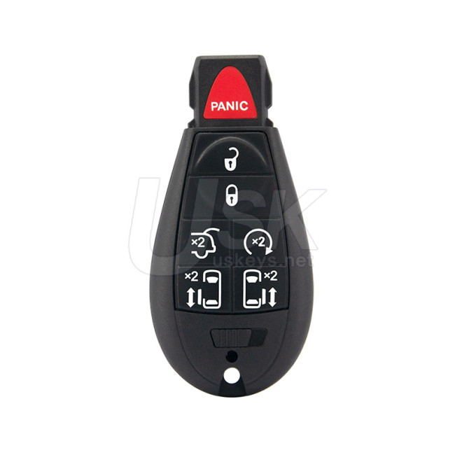 (Keyless Go) Chrysler Town & Country Mini Van Dodge Jeep Aftermarket Fobik Key Fob 7 Button