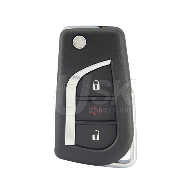 Toyota RAV4 2019-2021 FCC GQ4-73T Aftermarket Flip Remote Key 3 Button PN 89070-0R300