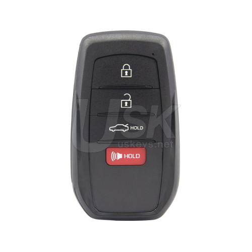 Toyota Camry 2025 FCC HYQ14FBW Aftermarket Smart Key 4 Button PN 8990H-AQ010