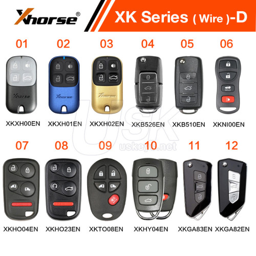 Xhorse XK Series Universal Remote Wired Remote Key-D