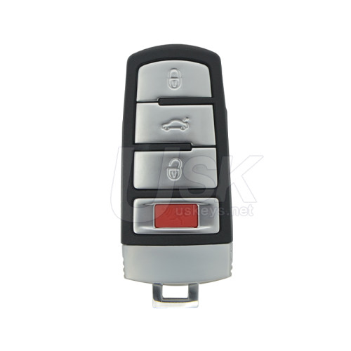 Volkswagen Passat 2006-2013 CC 2009-2015 FCC NBG009066T Aftermarket Smart Key 4 Button PN 3C0 959 752 N