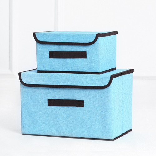 Daily necessities collapsible non woven fabric storage box for cloth