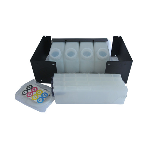 Roland Bulk Ink Supply System with Vertical Cartridges--4 Bottles, 4 Cartridges