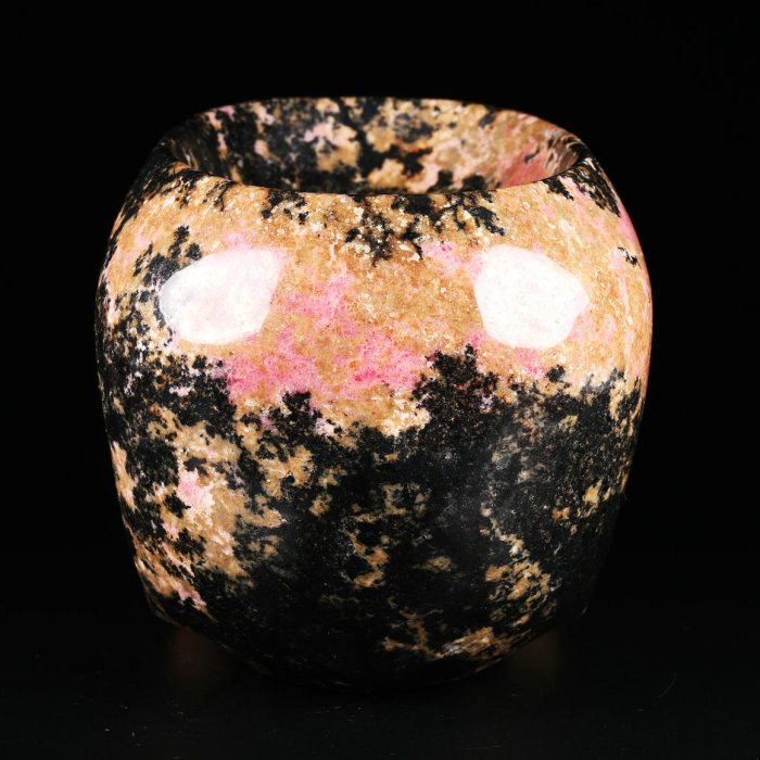 5.0 '' Canada Pink & Black Rhodonite M717