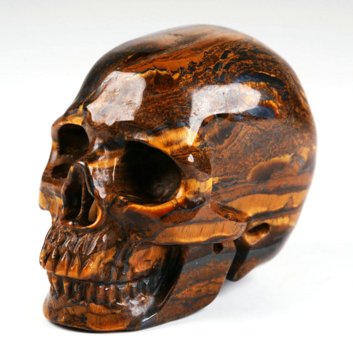 US$ 20.00 - 2.0 '' Tiger Iron Eye B658 - www.mrskull-crystalskulls.com