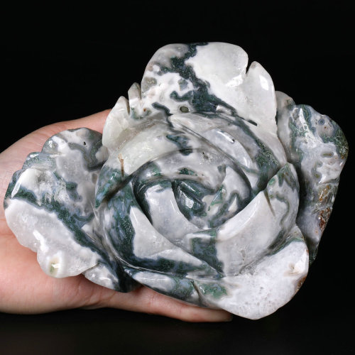 6.0''	Green Moss Agate	P425