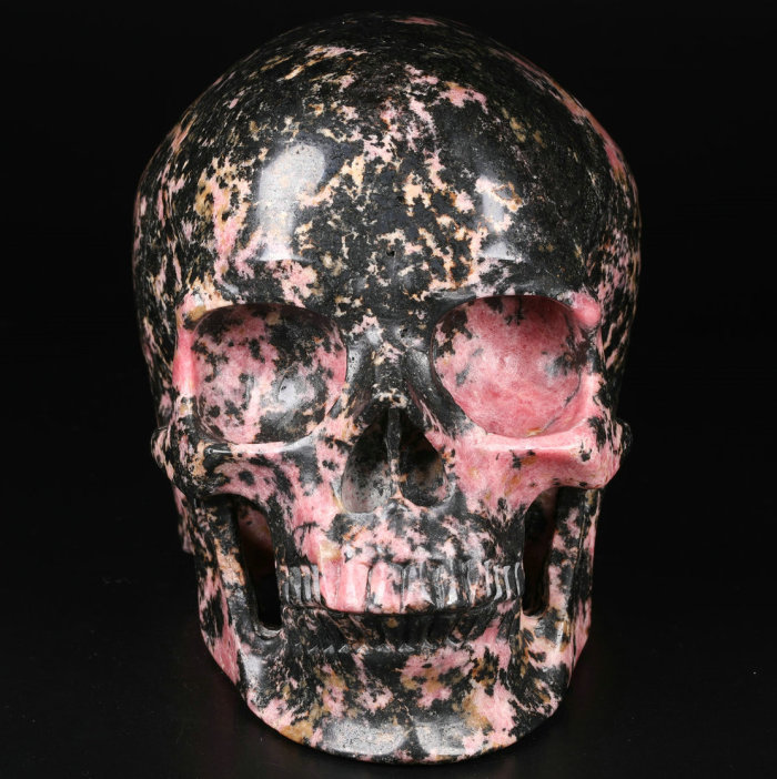 5 '' Canada Pink & Black Rhodonite Q206