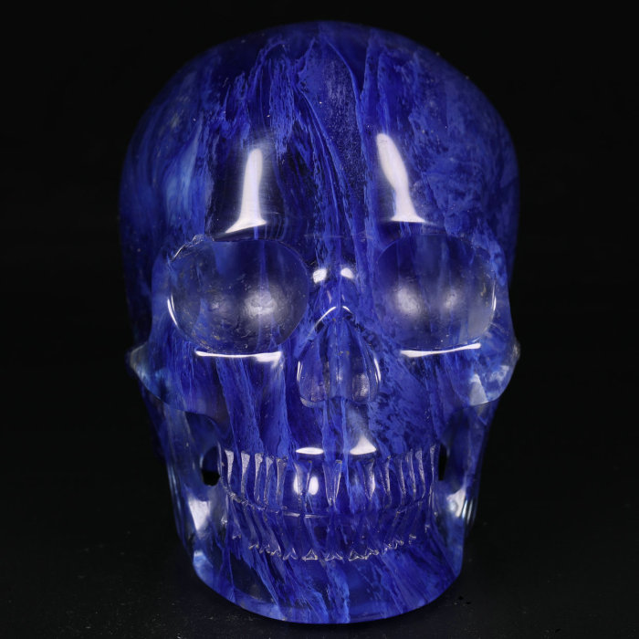 3.9 '' Blue Smelted Crystal Q704