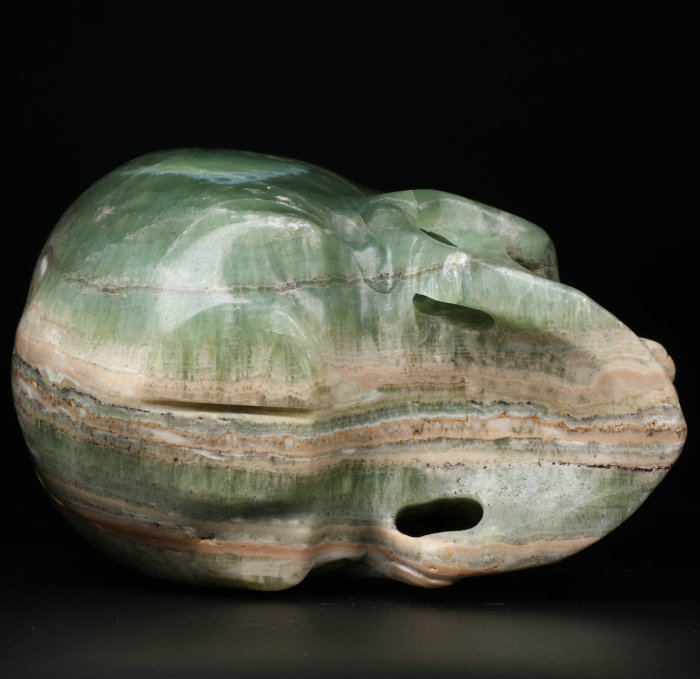 5 '' Green Caribbean Calcite Q782
