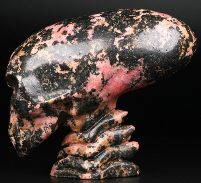 3.6 '' Pink & Black Rhodonite Q1707