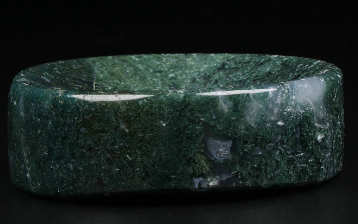 0.6 '' Green Moss Agate Q1682