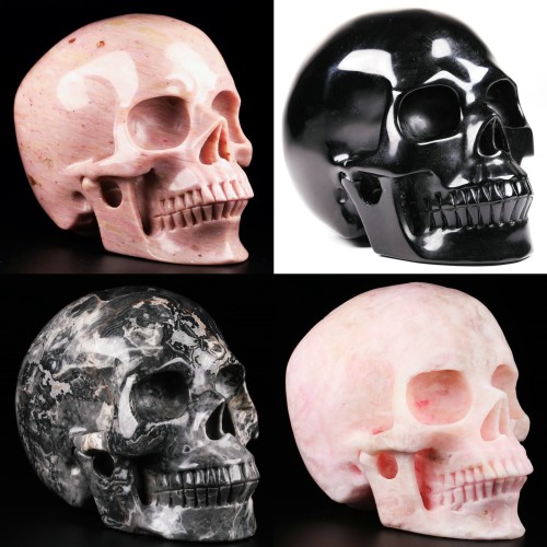 Free shipping,four 5 inches skulls,gift packaging,sent from USA warehouses, 2-5 business days to deliver