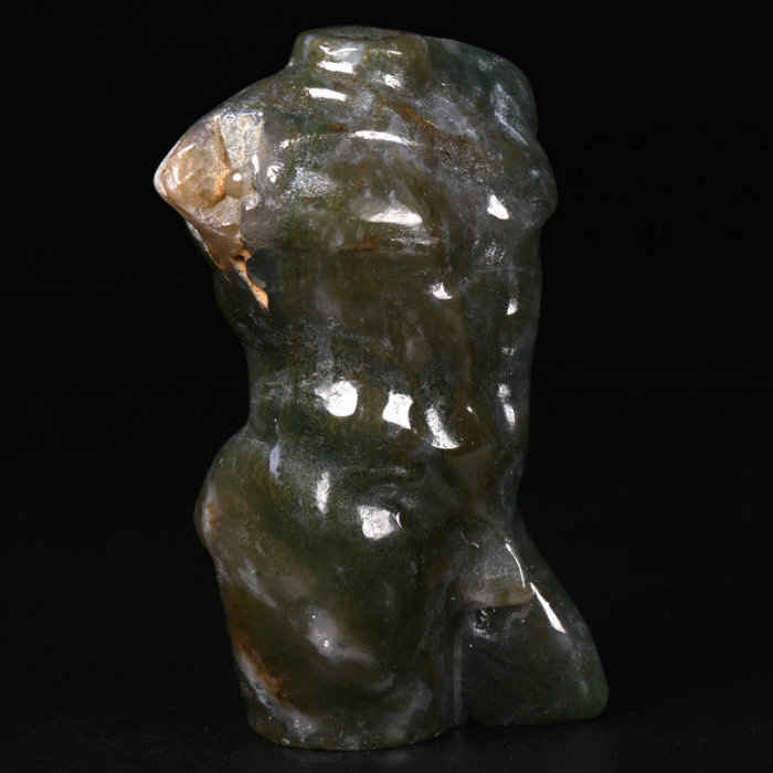 3 '' Green Moss Agate K2764