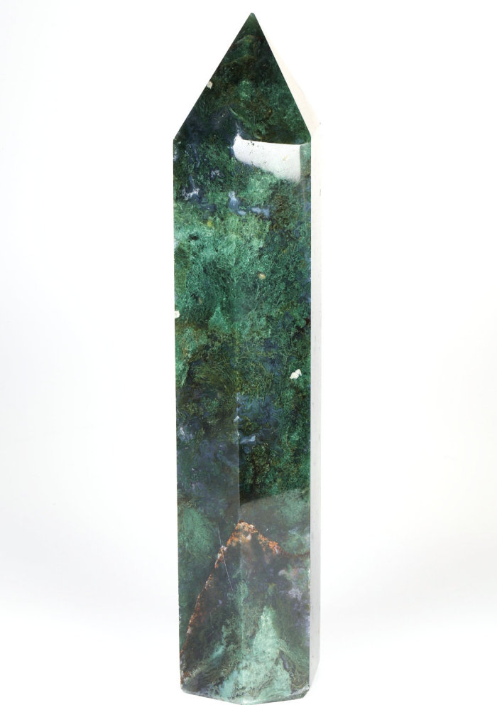7.8 '' Green Moss Agate K2880