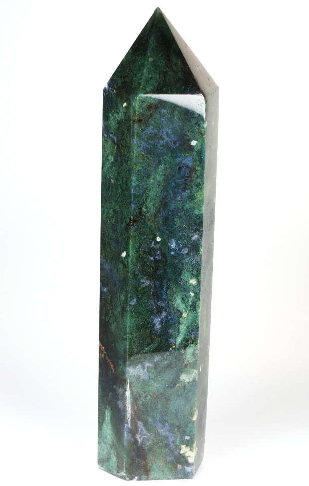 7.8 '' Green Moss Agate K2880