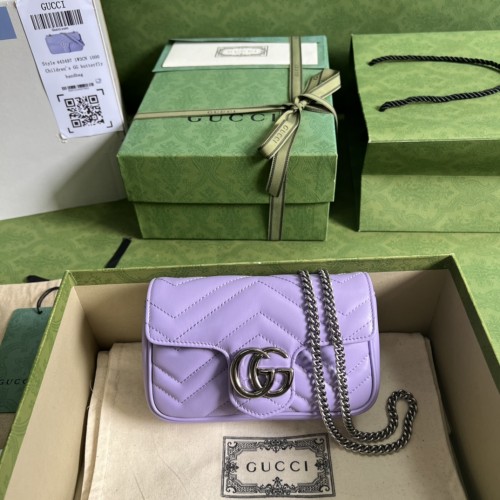Gucci GG Marmont Super Mini Bag Lilac