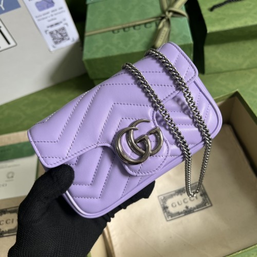 Gucci GG Marmont Super Mini Bag Lilac